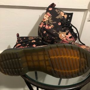 Flower Print Doc Martens